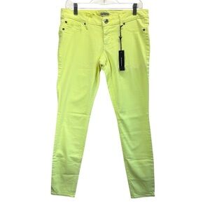 Flouresant Yellow Skinny Jeans. Size 8